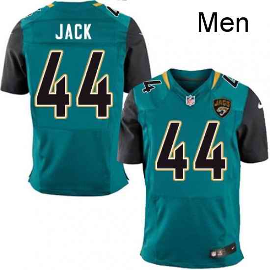 Men Nike Jacksonville Jaguars 44 Myles Jack Teal Green Team Color Vapor Untouchable Elite Player NFL Jersey